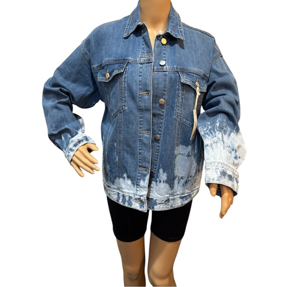 L.T.J. Letter To Juliet Denim Jacket Size Small Bleached Jean Button Down.